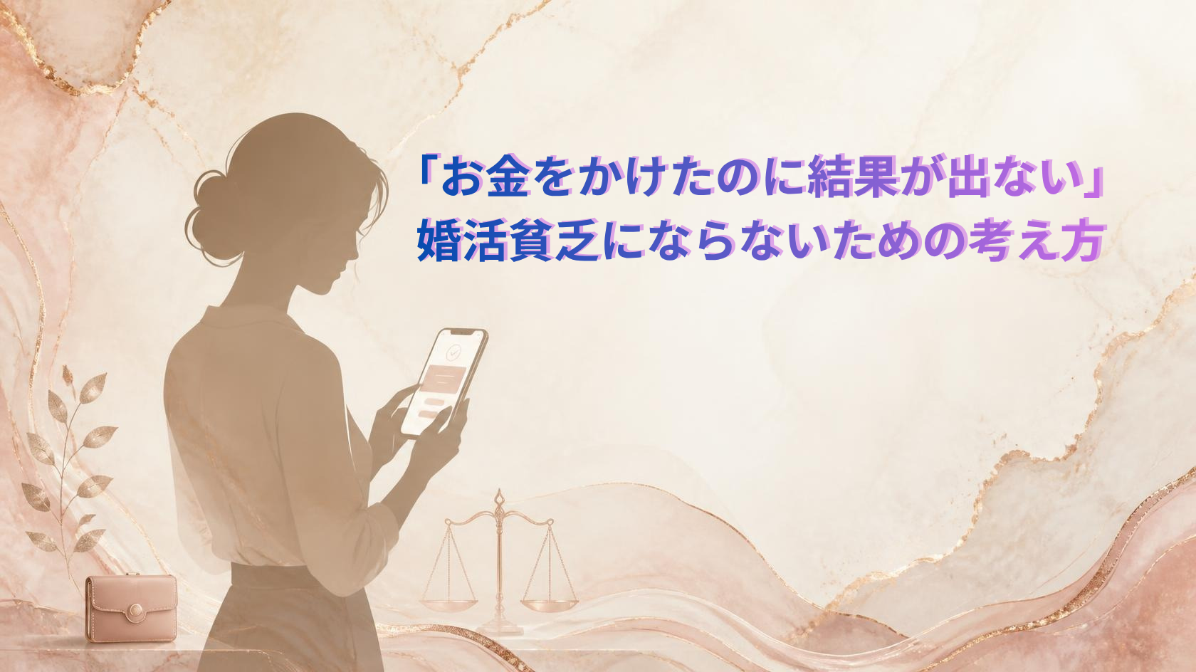 婚活貧乏・お金をかけても実らない不安と向き合う記事のアイキャッチ画像