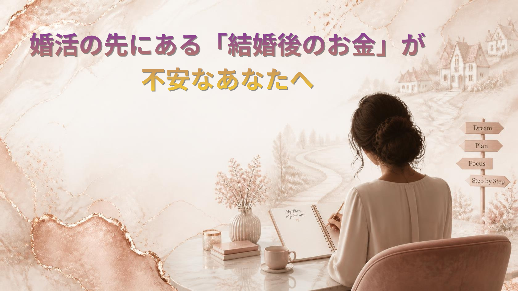 結婚後の家計・ライフプランへの漠然とした不安と向き合う記事のアイキャッチ画像