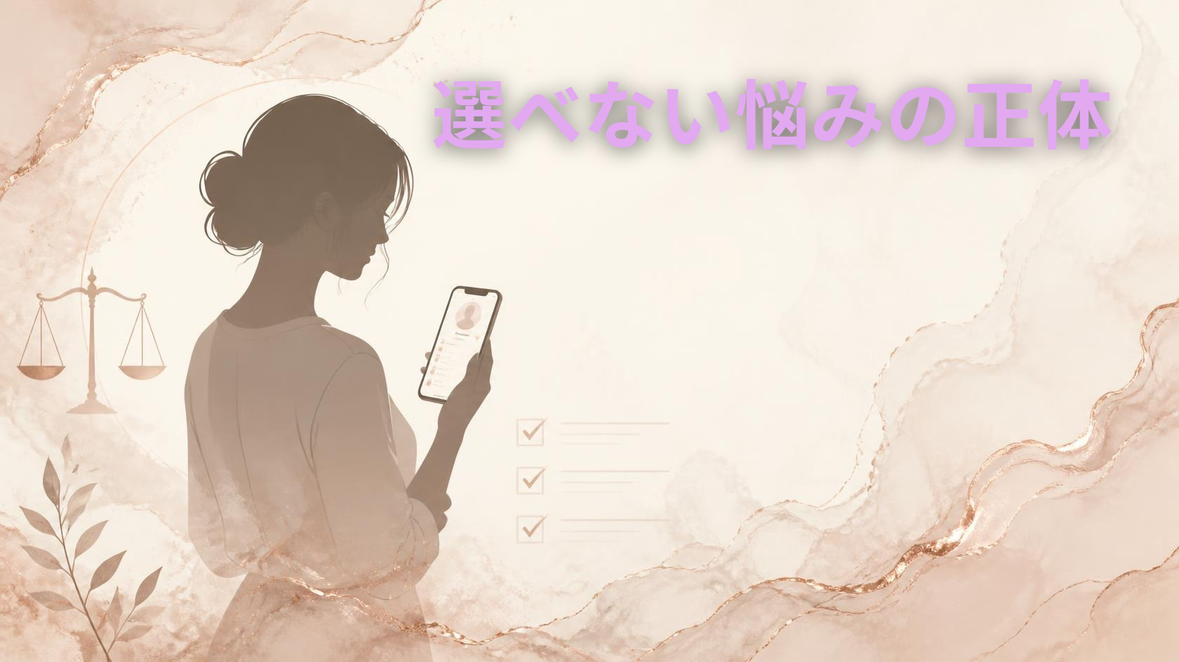 理想が高くて選べない婚活の悩みと向き合う記事のアイキャッチ画像